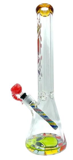 AFM Glass The Clown Beaker 18"