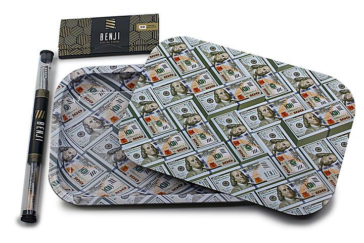 Benj Rolling Tray Kit - $100 Bills