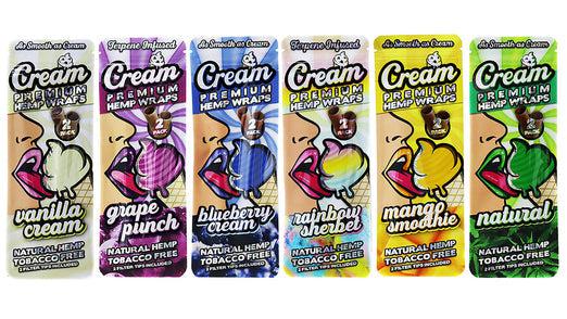 Cream Terp Infused Organic Hemp Wraps - 6 Flavors