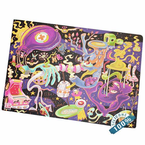 Large Silicone Dab Mat Pad for Wax 11 X 17 Inches Assorted Designs