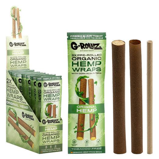 G-Rollz Pre Rolled Organic Hemp Wraps - 6 Flavors
