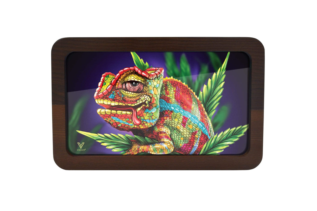 V Syndicate 3D High Def Wood Rollin' Tray - Cloud 9 Chameleon