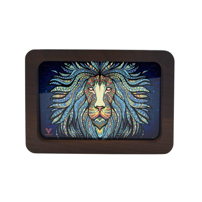 V Syndicate 3D High Def Wood Rollin' Tray - Tribal Lion