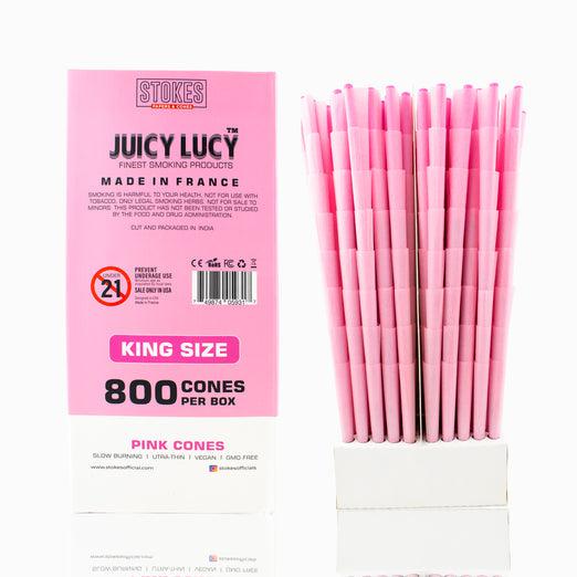 Juicy Lucy Pink Ultra Thin King Size Cones