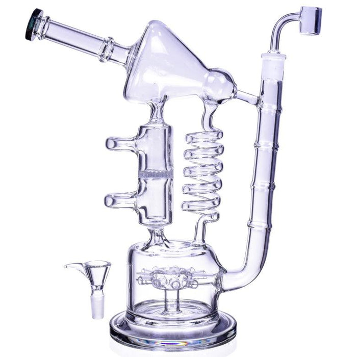 Spiral Coil 13" Recycler Dab Rig