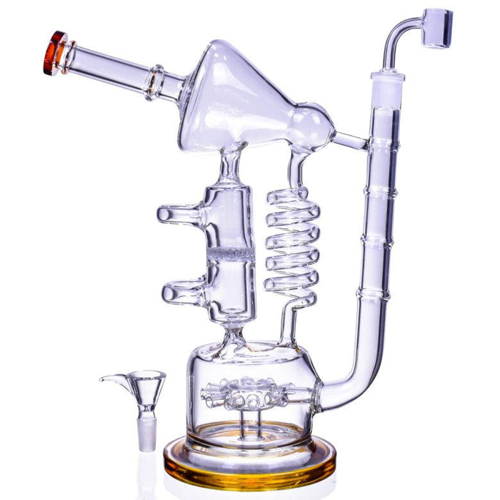 Spiral Coil 13" Recycler Dab Rig