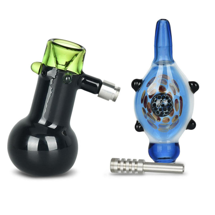 Turtle Shell 2-in-1 Bubbler & Dab Straw Combo
