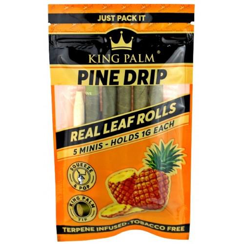 King Palm 5 Pack Mini Rolls Pine Drip