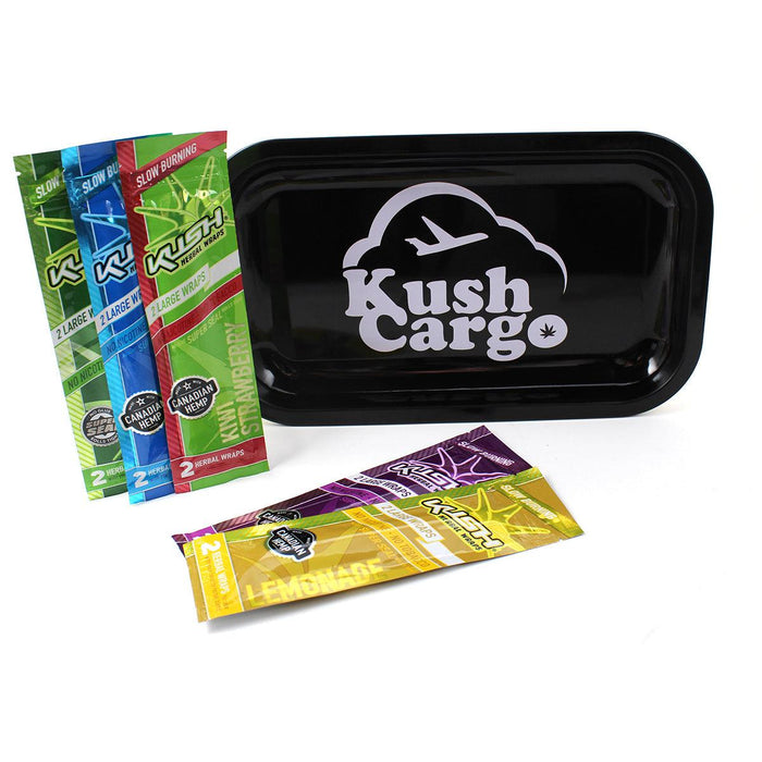 Kush Hemp Wraps Variety Pack with Rolling Tray