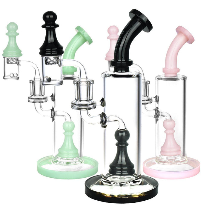 Pulsar Chess Pawn Dab Rig With Vortex Carb Cap