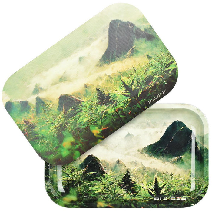 Pulsar Metal Rolling Tray With 3D Lid - Sacred Valley