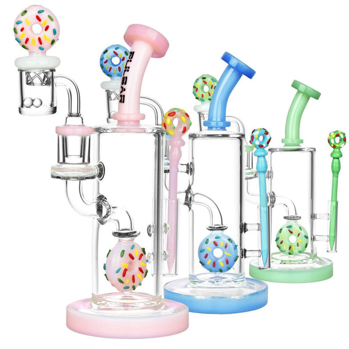 Pulsar Sprinkle Donut Dab Rig Set With Carb Cap and Dab Tool