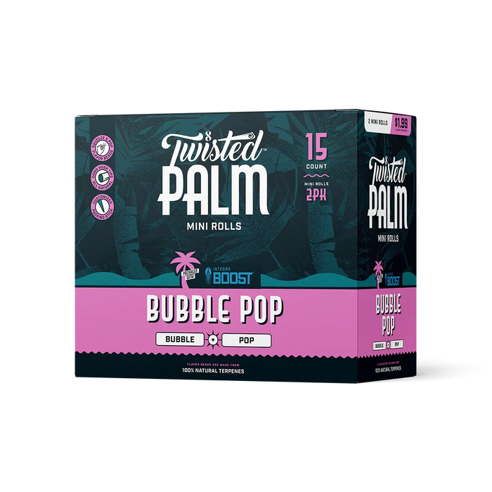 Twisted Palm Mini 2 Packs Palm Leaf Roll - 5 Flavors