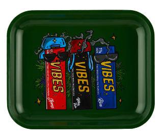 VIBES Metal Rolling Tray 3s A Crowd Large