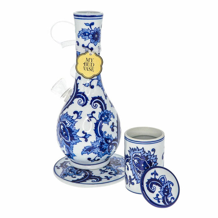 My Bud Vase Porcelain Water Pipe With Plate and Jar Set