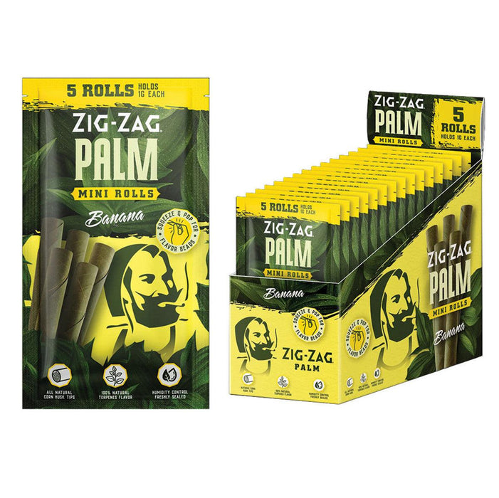 Zig Zag Mini Rolls Natural Palm Leaf - 5 Flavors