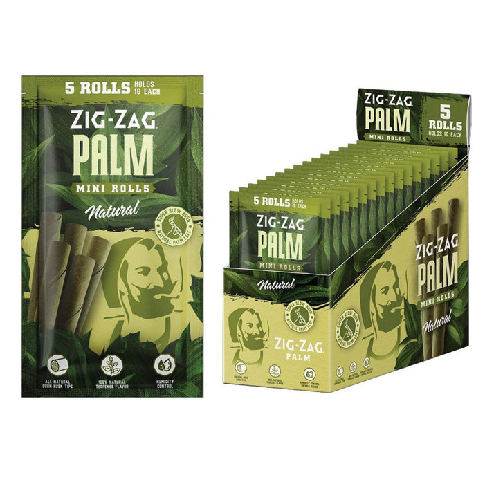 Zig Zag Mini Rolls Natural Palm Leaf - 5 Flavors