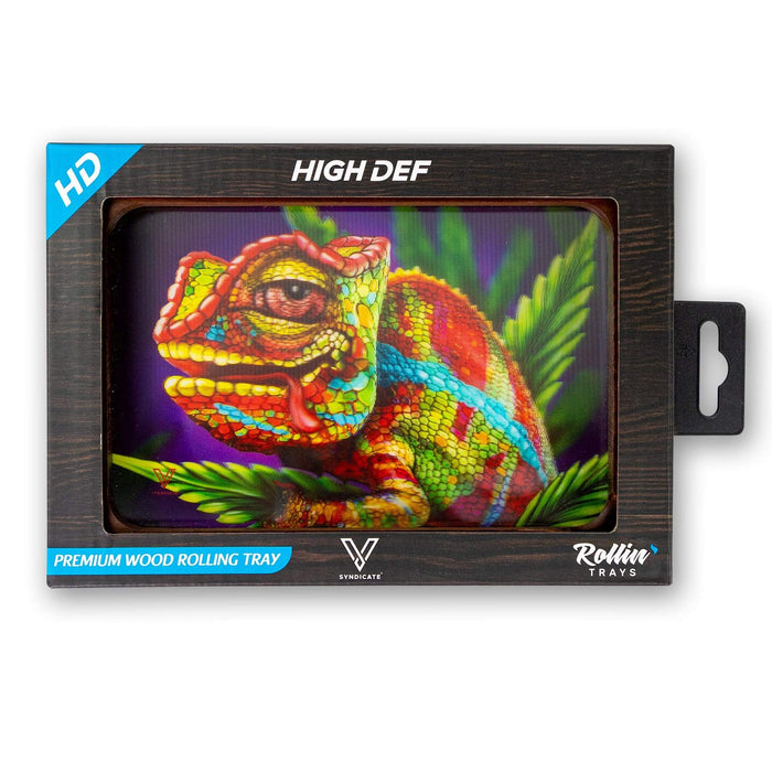 V Syndicate 3D High Def Wood Rollin' Tray - Cloud 9 Chameleon