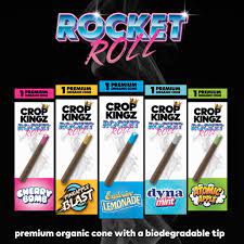 Crop Kingz Rocket Roll Hemp Wrap With Edible Tips - 5 Flavors