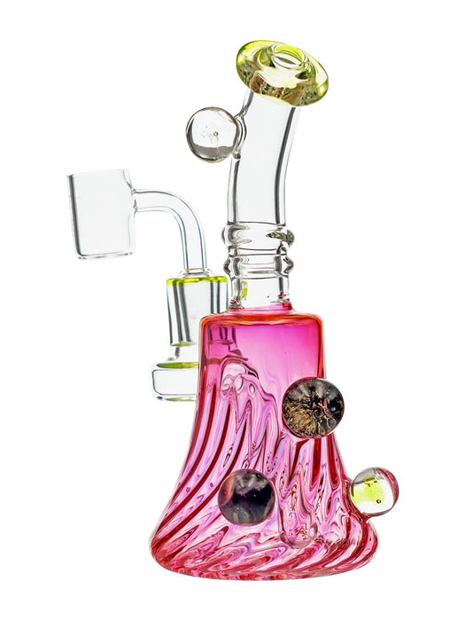 Krave Glass "Pink Drip" Dab Rig