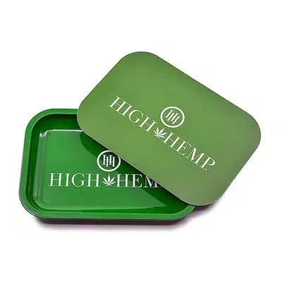 High Hemp Metal Rolling Tray With Lid