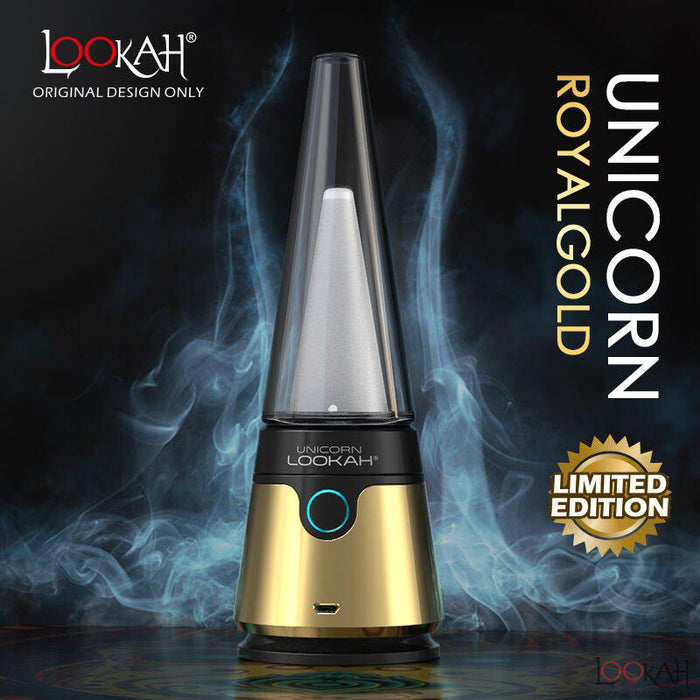 Lookah Unicorn Portable Electric Dab Rig Royal Gold Limited Edition