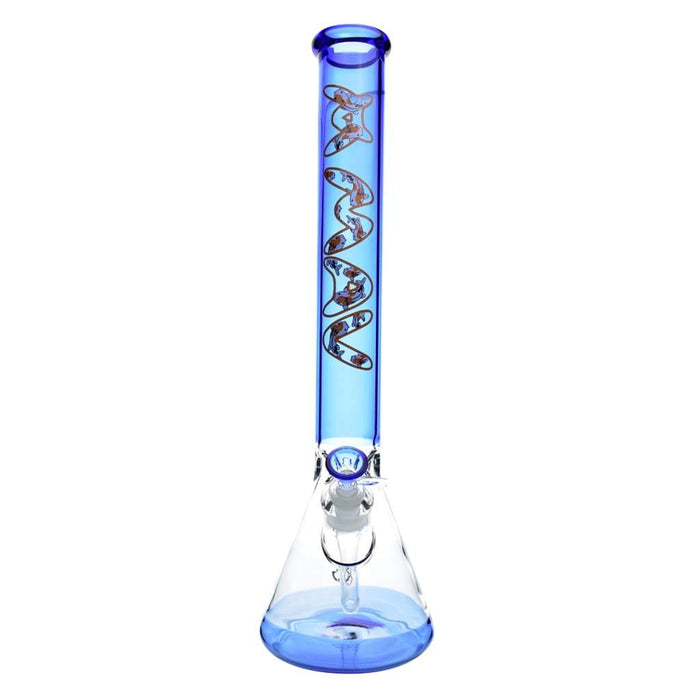 Mav Glass 18 Beaker - Ink Blue Koi On sale