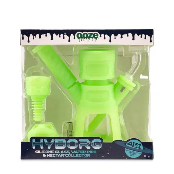OOZE 'Hyborg' 4-in-1 Silicone Dab Rig / Nectar Collector / Water Pipe —  Kush Cargo