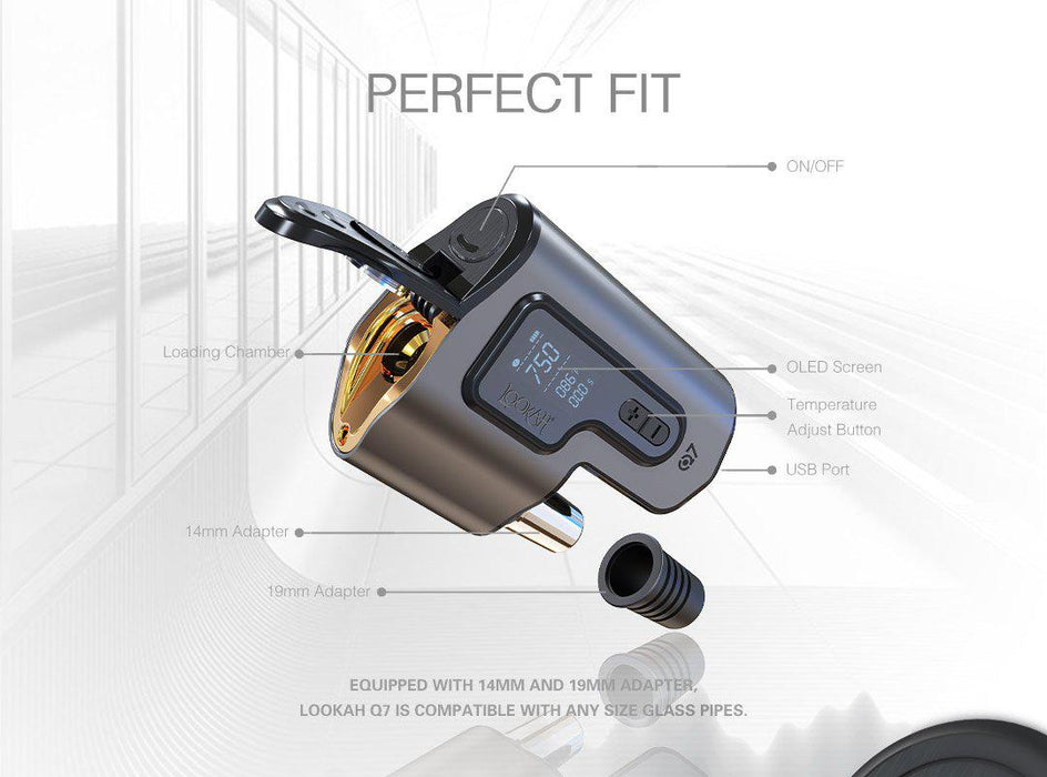 Lookah Portable Concentrate E-nail Q7 Royal Gold Limited Edition