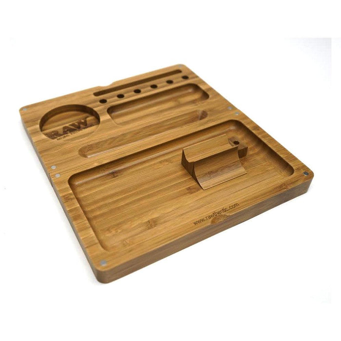 RAW Wood Backflip Magnetic Rolling Tray