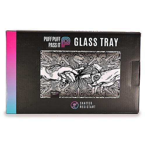 Puff Puff Pass It Shatter Proof Glass Tray - 5 Colors