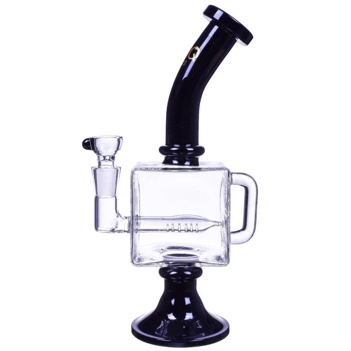 10" Inline Perc Cube Water Pipe