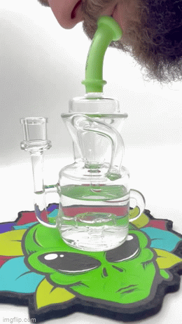 AFM Glass The Mighty Can 8" Recycler Dab Rig
