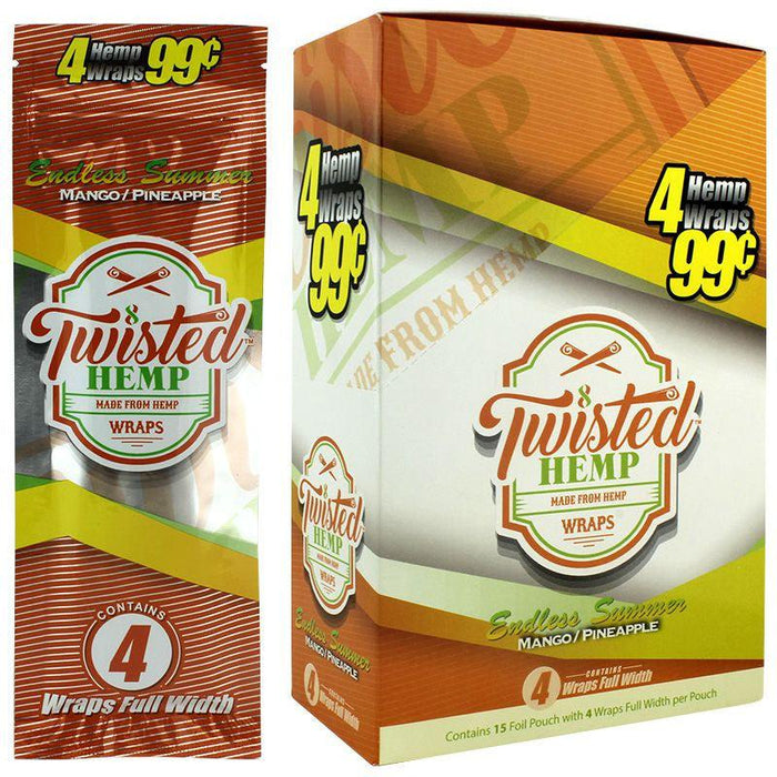 Twisted Hemp All Natural Wraps - 8 Flavors