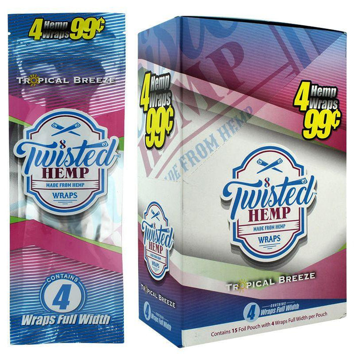 Twisted Hemp All Natural Wraps - 8 Flavors