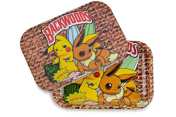 3D Holographic Rolling Tray With Lid - Backwoods Pika & Friends
