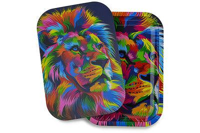 3D Holographic Rolling Tray With Lid - Lion