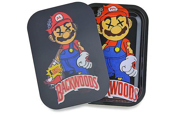3D Holographic Rolling Tray With Lid - Backwoods Mario